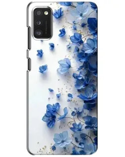 Чехол для Samsung Galaxy A41 (A415) с картинкой «Голубой цветочный каскад»