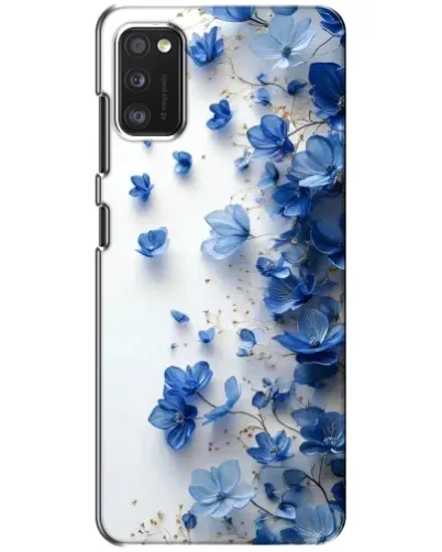 Чехол для Samsung Galaxy A41 (A415) с картинкой «Голубой цветочный каскад»