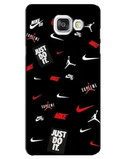 Чехол для Samsung Galaxy A5 2016 (A5100, A510F) с картинкой «Nike Mix Pattern»