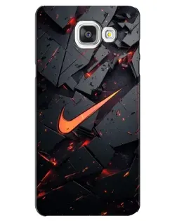 Чехол для Samsung Galaxy A5 2016 (A5100, A510F) с картинкой «Nike — эффект разломов»