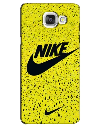 Чехол для Samsung Galaxy A5 2016 (A5100, A510F) с картинкой «Желтый текстурный Nike»