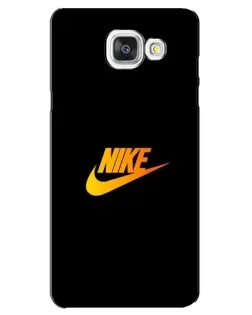 Чехол для Samsung Galaxy A5 2016 (A5100, A510F) с картинкой «Золотой логотип Nike»