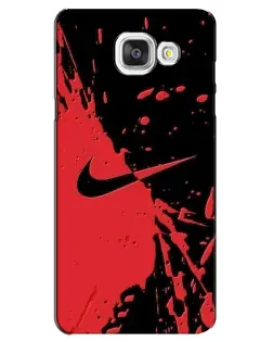 Чохол для Samsung Galaxy A5 2016 (A5100, A510F) з картинкою «Червоні бризки Nike»