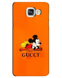 Чохол для Samsung Galaxy A5 2016 (A5100, A510F) з картинкою «Міккі Маус Gucci — помаранч»
