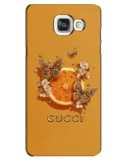 Чохол для Samsung Galaxy A5 2016 (A5100, A510F) з картинкою «Gucci — золоті метелики»
