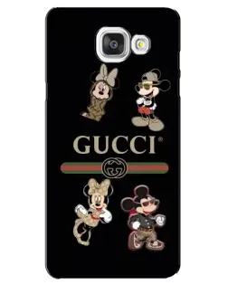 Чохол для Samsung Galaxy A5 2016 (A5100, A510F) з картинкою «Gucci — герої Disney та монограма»