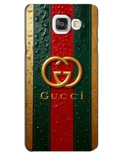 Чохол для Samsung Galaxy A5 2016 (A5100, A510F) з картинкою «Gucci — фірмова смуга та золото»