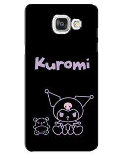 Чохол для Samsung Galaxy A5 2016 (A5100, A510F) з картинкою «Kuromi — чорний мінімалізм»