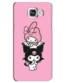 Чехол для Samsung Galaxy A5 2016 (A5100, A510F) с картинкой «My Melody и Kuromi»