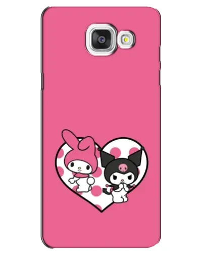 Чехол для Samsung Galaxy A5 2016 (A5100, A510F) с картинкой «Kuromi и My Melody»