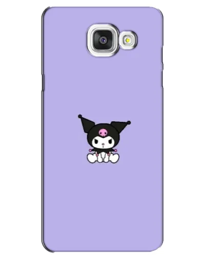 Чехол для Samsung Galaxy A5 2016 (A5100, A510F) с картинкой «Kuromi — фиолетовый минимализм»