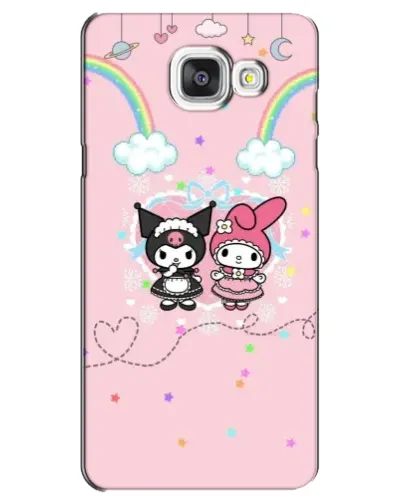 Чехол для Samsung Galaxy A5 2016 (A5100, A510F) с картинкой «My Melody и Kuromi»
