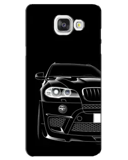 Чехол для Samsung Galaxy A5 2016 (A5100, A510F) с картинкой «Темный силуэт BMW»