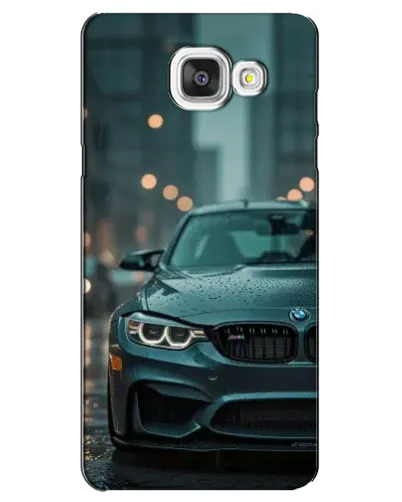 Чехол для Samsung Galaxy A5 2016 (A5100, A510F) с картинкой «BMW в огнях города»