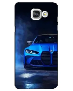 Чехол для Samsung Galaxy A5 2016 (A5100, A510F) с картинкой «Голубая BMW M4»