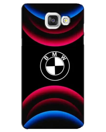 Чехол для Samsung Galaxy A5 2016 (A5100, A510F) с картинкой «Логотип BMW и неоновые дуги»
