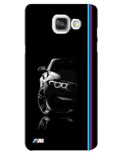 Чехол для Samsung Galaxy A5 2016 (A5100, A510F) с картинкой «Силуэт BMW в темноте»