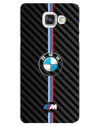 Чехол для Samsung Galaxy A5 2016 (A5100, A510F) с картинкой «Эмблема BMW и карбон»
