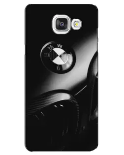 Чехол для Samsung Galaxy A5 2016 (A5100, A510F) с картинкой «Эмблема BMW — макро»