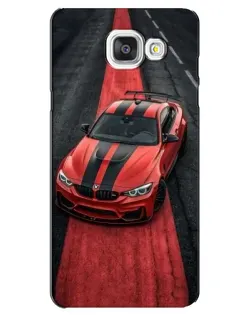 Чехол для Samsung Galaxy A5 2016 (A5100, A510F) с картинкой «BMW на красной дорожке»