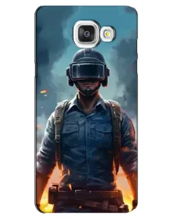 Чехол для Samsung Galaxy A5 2016 (A5100, A510F) с картинкой «PUBG — реалистичный герой»