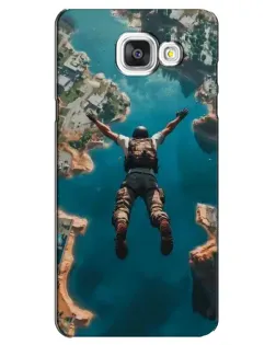 Чехол для Samsung Galaxy A5 2016 (A5100, A510F) с картинкой «PUBG — свободное падение»