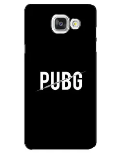 Чехол для Samsung Galaxy A5 2016 (A5100, A510F) с картинкой «PUBG — белый логотип»