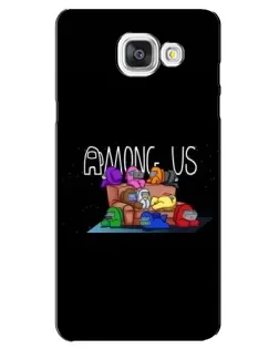 Чохол для Samsung Galaxy A5 2016 (A5100, A510F) з картинкою «Логотип Among Us»