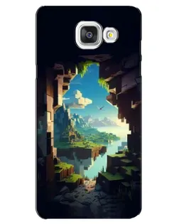 Чехол для Samsung Galaxy A5 2016 (A5100, A510F) с картинкой «Вид из пещеры»