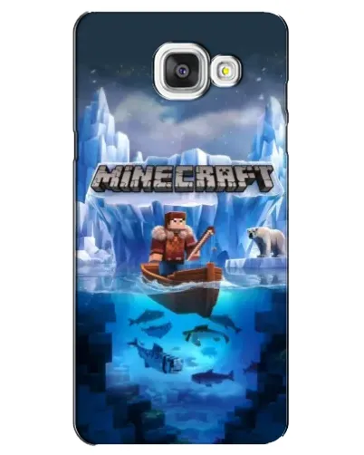 Чехол для Samsung Galaxy A5 2016 (A5100, A510F) с картинкой «Minecraft ледяной мир» Чехол для Samsung Galaxy A5 2016 (A5100, A510F) с картинкой «Minecraft ледяной мир»
