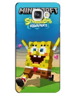 Чохол для Samsung Galaxy A5 2016 (A5100, A510F) з картинкою «Губка Боб Minecraft»