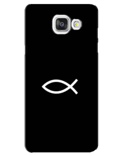 Чехол для Samsung Galaxy A5 2016 (A5100, A510F) с картинкой «Символ рыбы Jesus»
