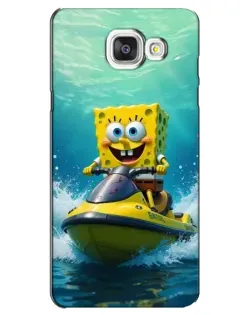 Чохол для Samsung Galaxy A5 2016 (A5100, A510F) з картинкою «Спанч Боб на гідроциклі»