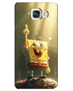 Чехол для Samsung Galaxy A5 2016 (A5100, A510F) с картинкой «Сияющий Спанч Боб»