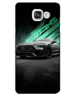 Чехол для Samsung Galaxy A5 2016 (A5100, A510F) с картинкой «Темный Mercedes AMG»