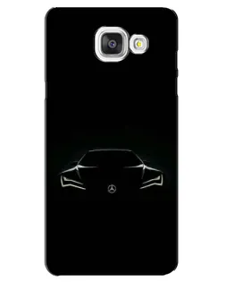 Чохол для Samsung Galaxy A5 2016 (A5100, A510F) з картинкою «Mercedes — силует авто»
