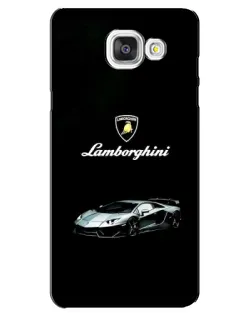 Чехол для Samsung Galaxy A5 2016 (A5100, A510F) с картинкой «Логотип Lamborghini классика»