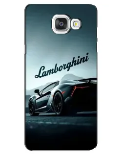 Чехол для Samsung Galaxy A5 2016 (A5100, A510F) с картинкой «Классическая надпись Lamborghini»