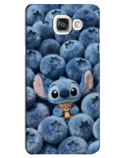 Чехол для Samsung Galaxy A5 2016 (A5100, A510F) с картинкой «Стич и голубика»