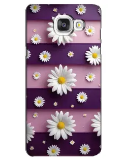 Чехол для Samsung Galaxy A5 2016 (A5100, A510F) с картинкой «Ромашки на фиолетовом» Чехол для Samsung Galaxy A5 2016 (A5100, A510F) с картинкой «Ромашки на фиолетовом»