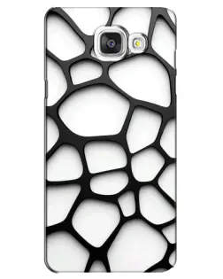 Чохол для Samsung Galaxy A5 2016 (A5100, A510F) з картинкою «Біла об'ємна сітка»