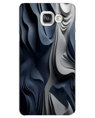 Чехол для Samsung Galaxy A5 2016 (A5100, A510F) с картинкой «Объемные синие складки»