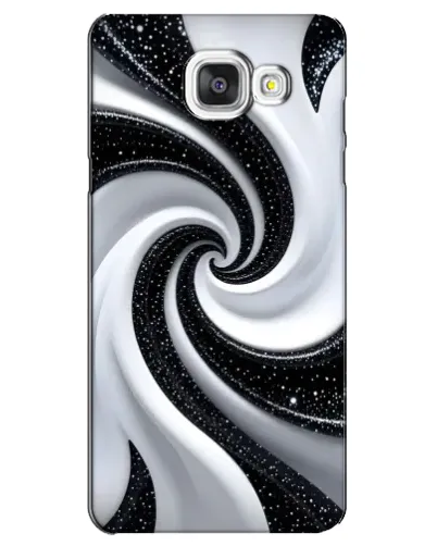 Чехол для Samsung Galaxy A5 2016 (A5100, A510F) с картинкой «Черно-белая спираль»