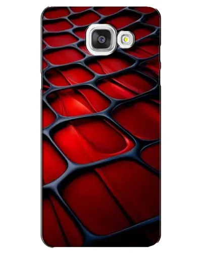 Чехол для Samsung Galaxy A5 2016 (A5100, A510F) с картинкой «Красная глянцевая сетка»