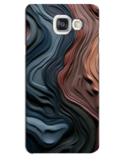Чехол для Samsung Galaxy A5 2016 (A5100, A510F) с картинкой «Цветные волны каньона»