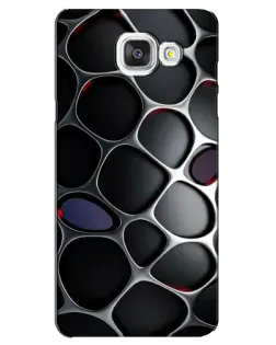 Чехол для Samsung Galaxy A5 2016 (A5100, A510F) с картинкой «Объемная темная решетка»