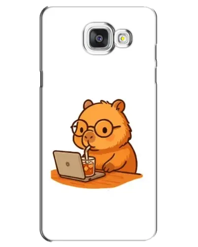 Чехол для Samsung Galaxy A5 2016 (A5100, A510F) с картинкой «Капибара с ноутбуком» Чехол для Samsung Galaxy A5 2016 (A5100, A510F) с картинкой «Капибара с ноутбуком»