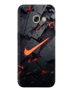 Чехол для Samsung Galaxy A5 2017 (A520, A520F) с картинкой «Nike — эффект разломов»