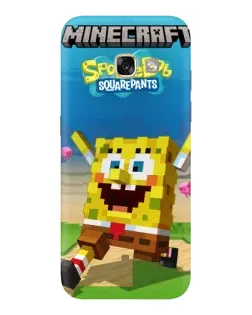 Чохол для Samsung Galaxy A5 2017 (A520, A520F) з картинкою «Губка Боб Minecraft»