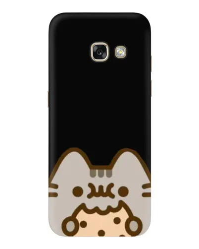 Чехол для Samsung Galaxy A5 2017 (A520, A520F) с картинкой «Пушин на черном»